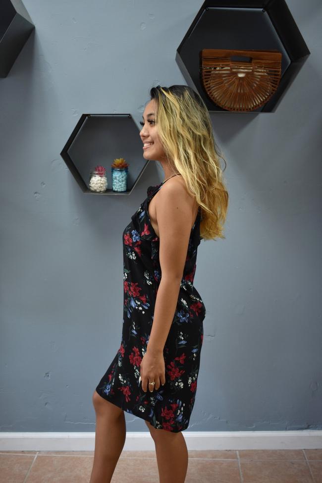 Bailey Floral Halter Dress - Valia Honolulu
