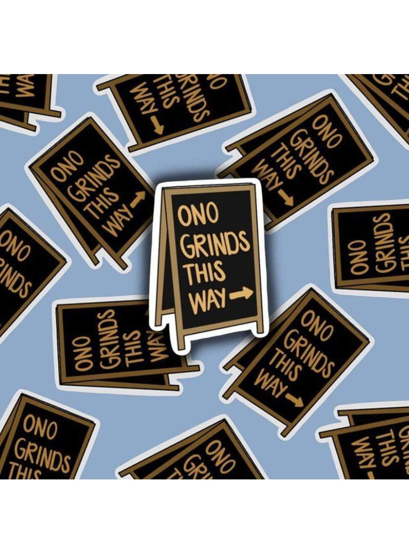 Cassi Essentials Gift Ono Grinds This Way Gloss Sticker Valia Honolulu